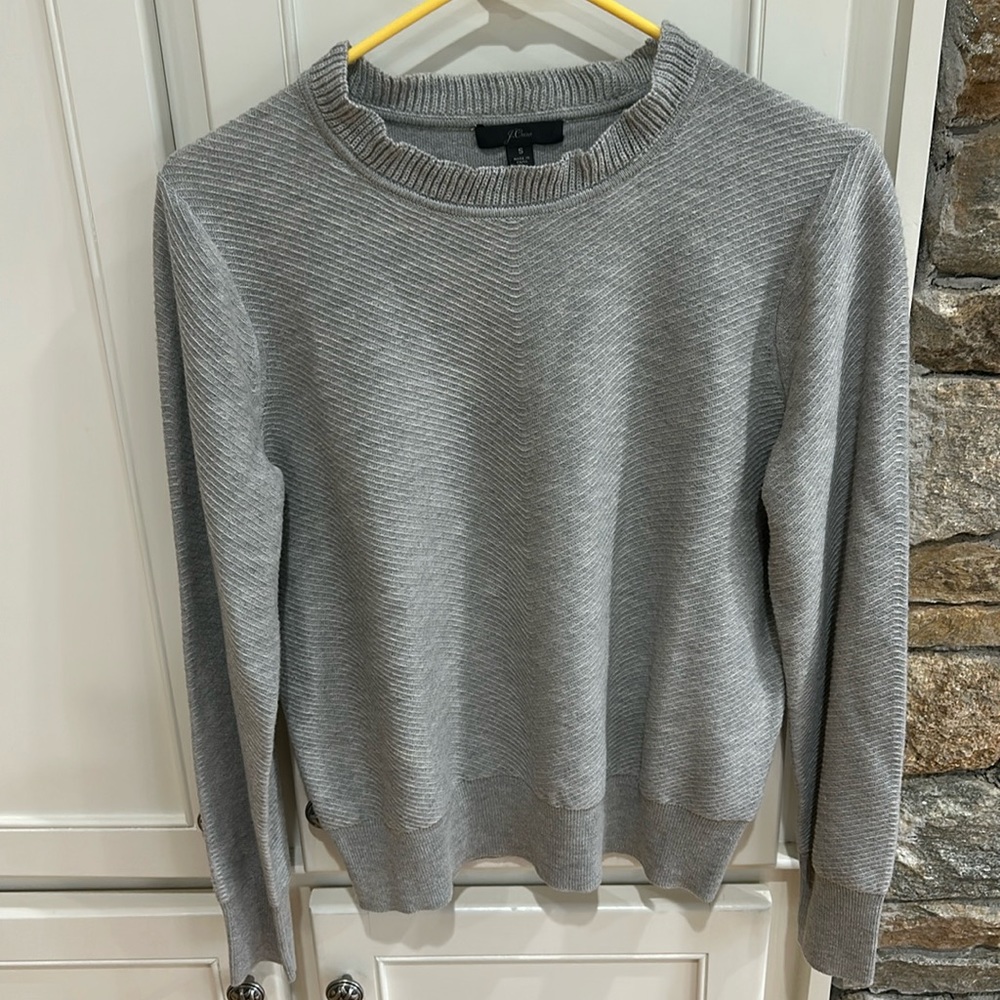 J crew grey sweater